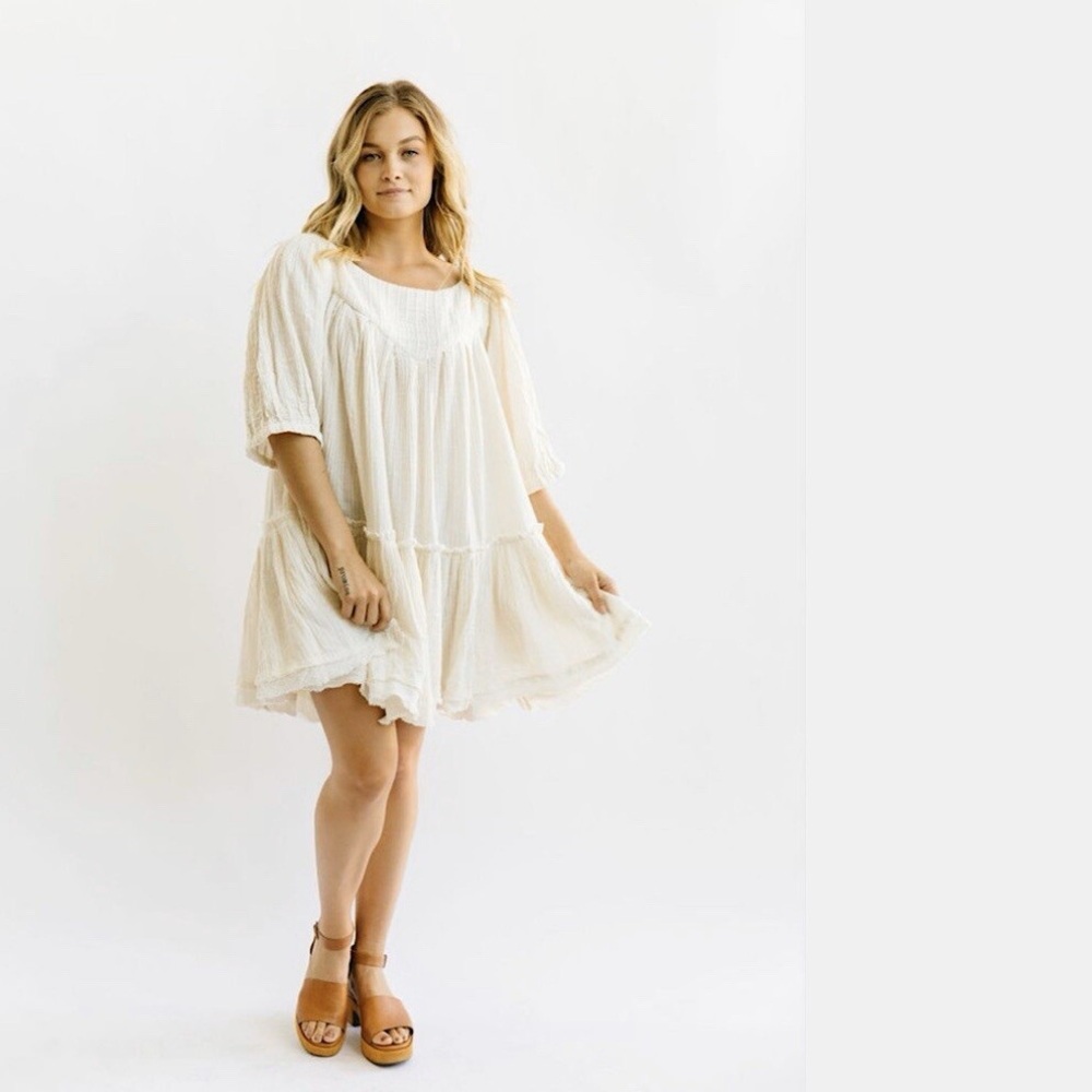 Free People gauze mini dress